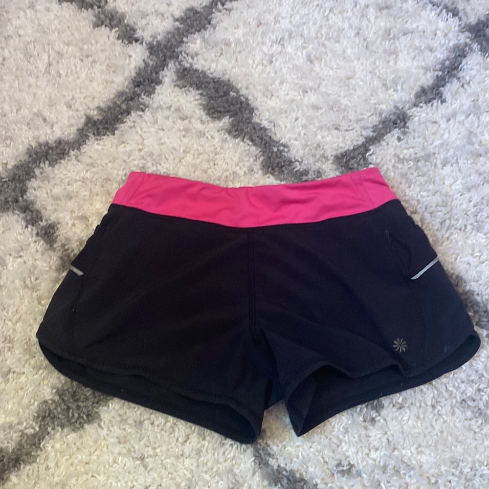 Black athlete shorts with pink lining M